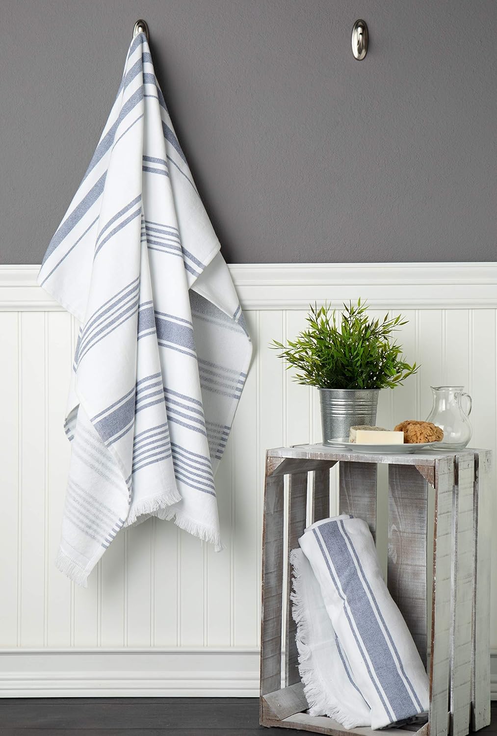 Sticky Toffee Navy Hammam Towel 65x35 Inch