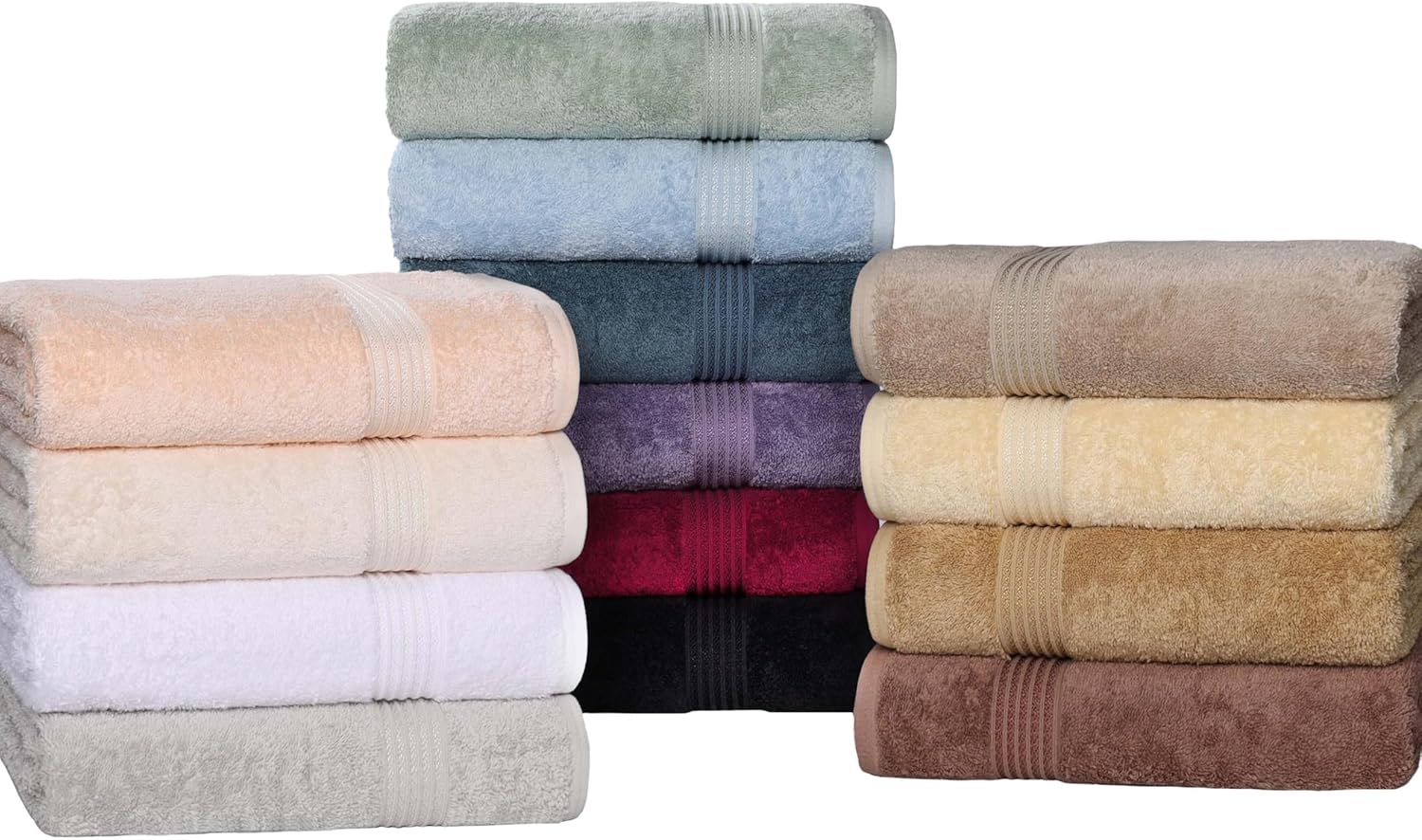 Superior Egyptian Cotton 6-Piece Towel Set in Taupe