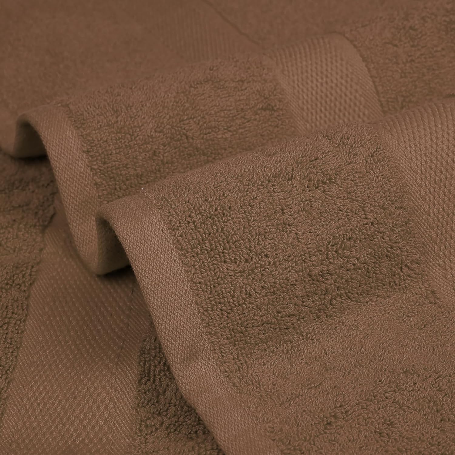 Lenenz 4 Pack Ultra Soft Bath Towels - 27x54 Brown 1