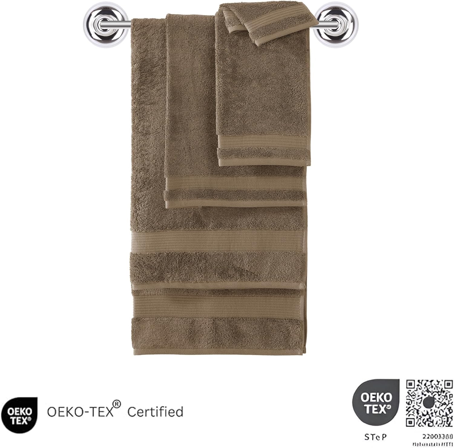 Classic Turkish Towels CTT - 6 Piece Luxury Set 100 Turkish Cotton