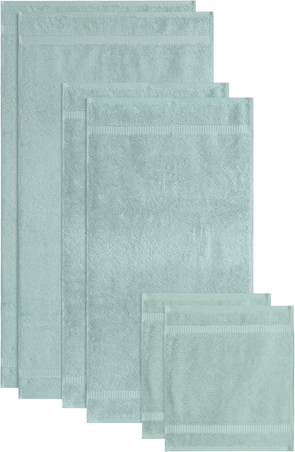 SALBAKOS Luxury 6-Piece Towel Set 100 Turkish Cotton