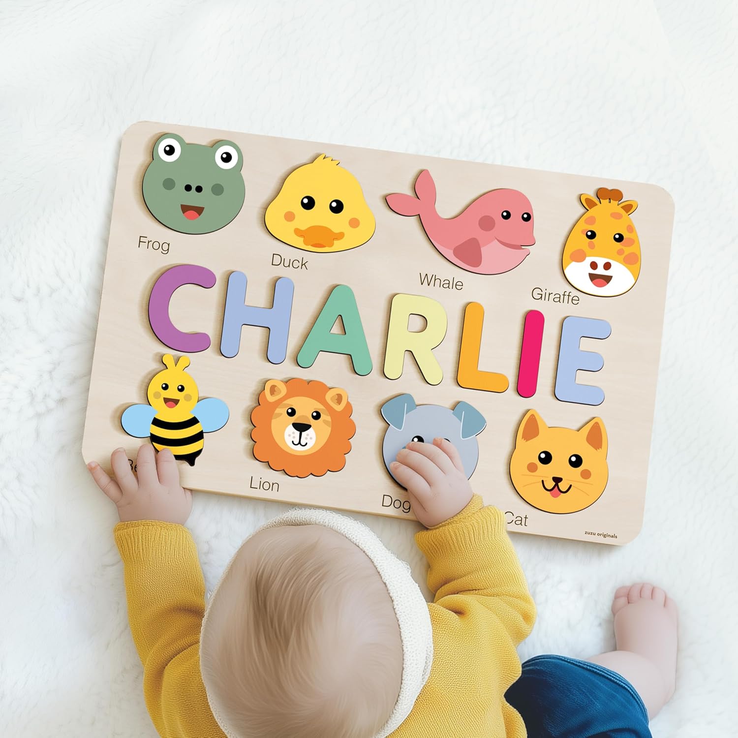 Zuzu Puzzle Personalized Name Puzzle for Toddlers