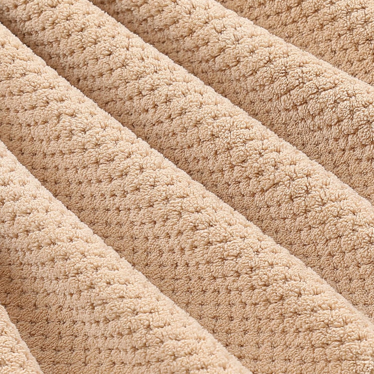 YTYC Oversized Bath Towels 39x78 Inch Beige 2 Piece