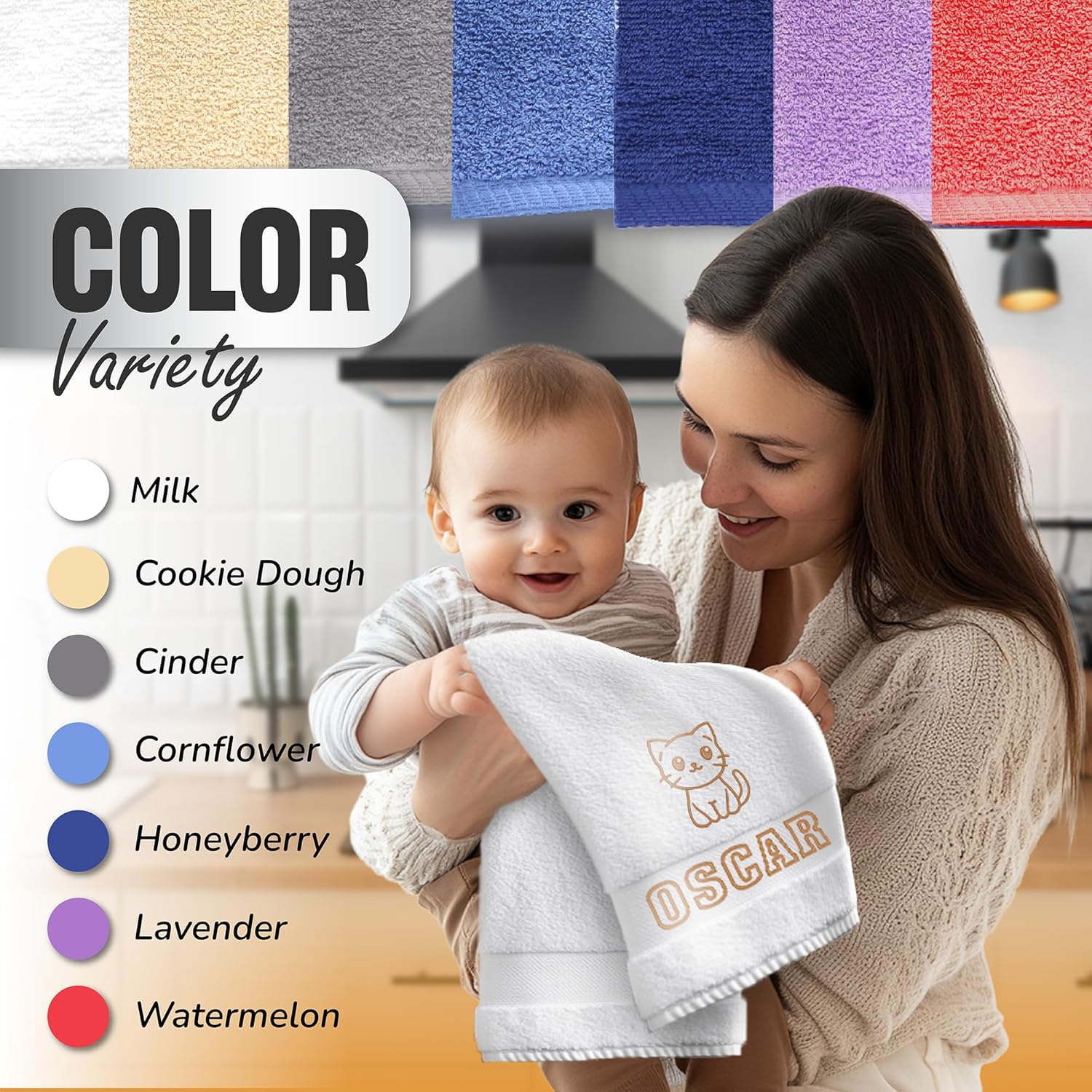 Shape28 Personalized Bath Towel with Animal Design - 54x27