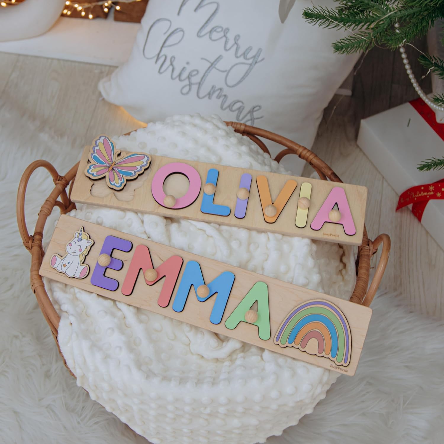 Personalized Wooden Name Puzzle with Engraving