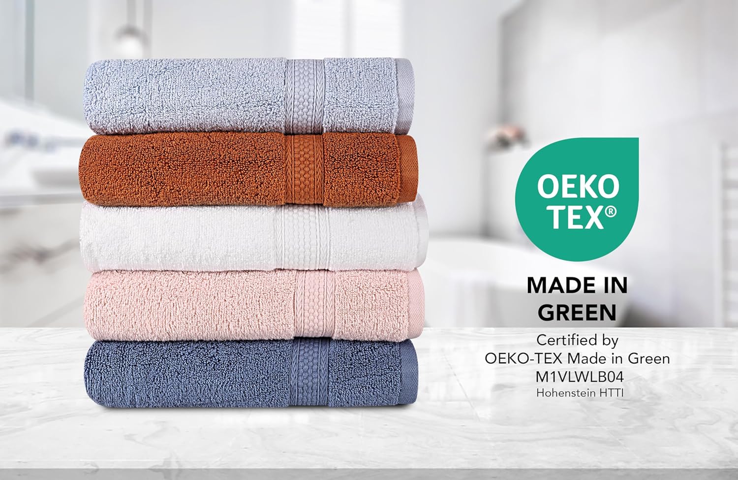 A1 Home Collections Bath Towels Set of 6