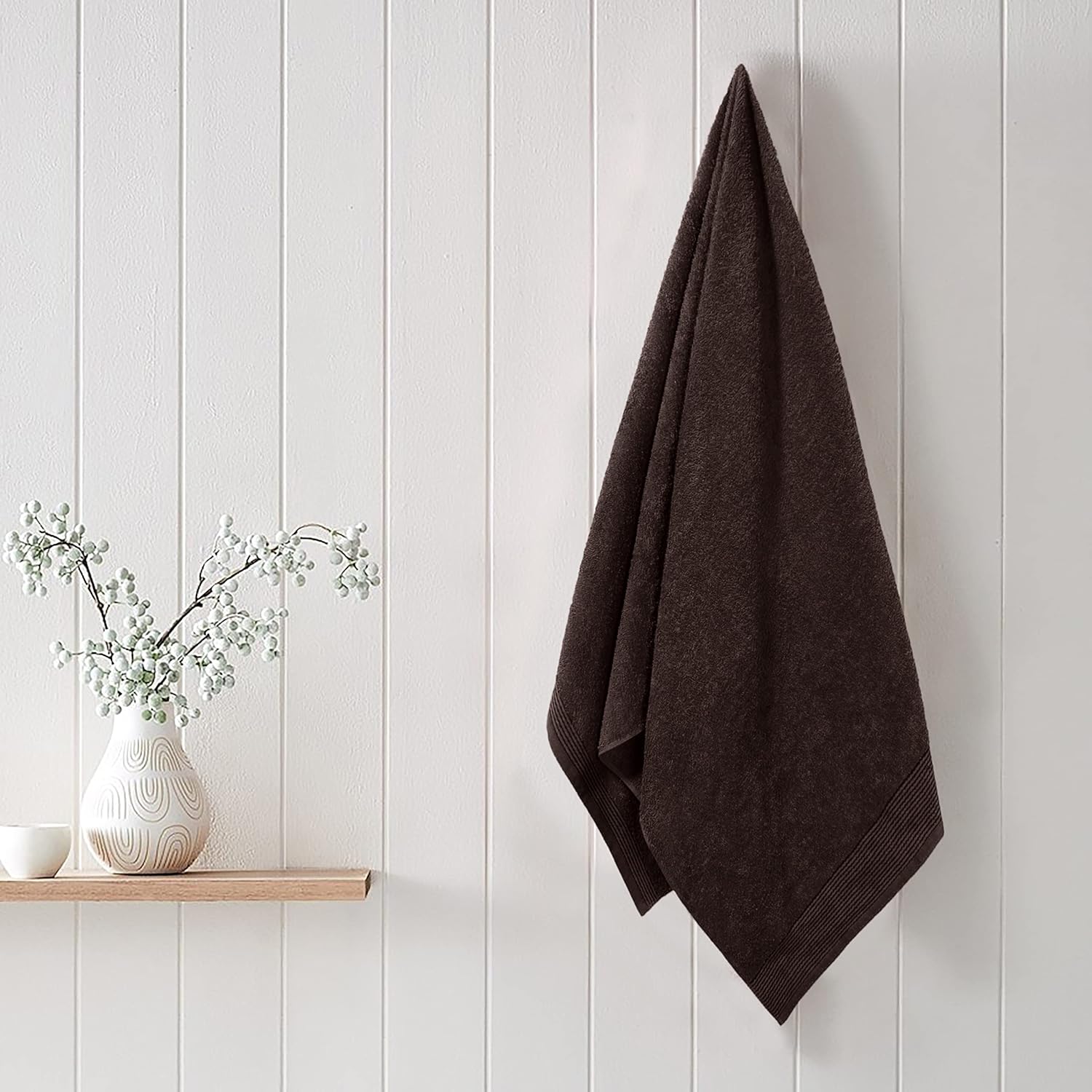 Belizzi Home Ultra Soft 2 Pack Oversized Bath Towels - Brown
