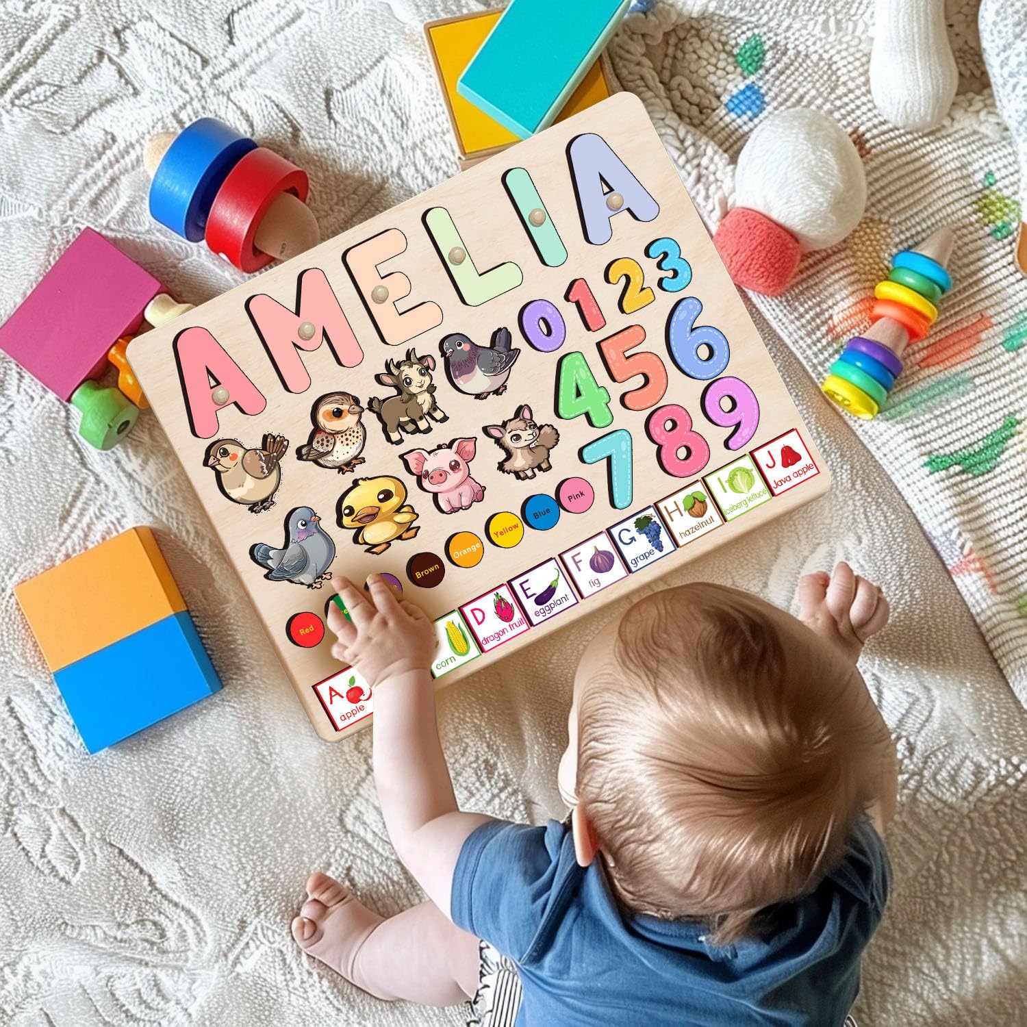 Personalized Wooden Name Puzzle For Kids 1