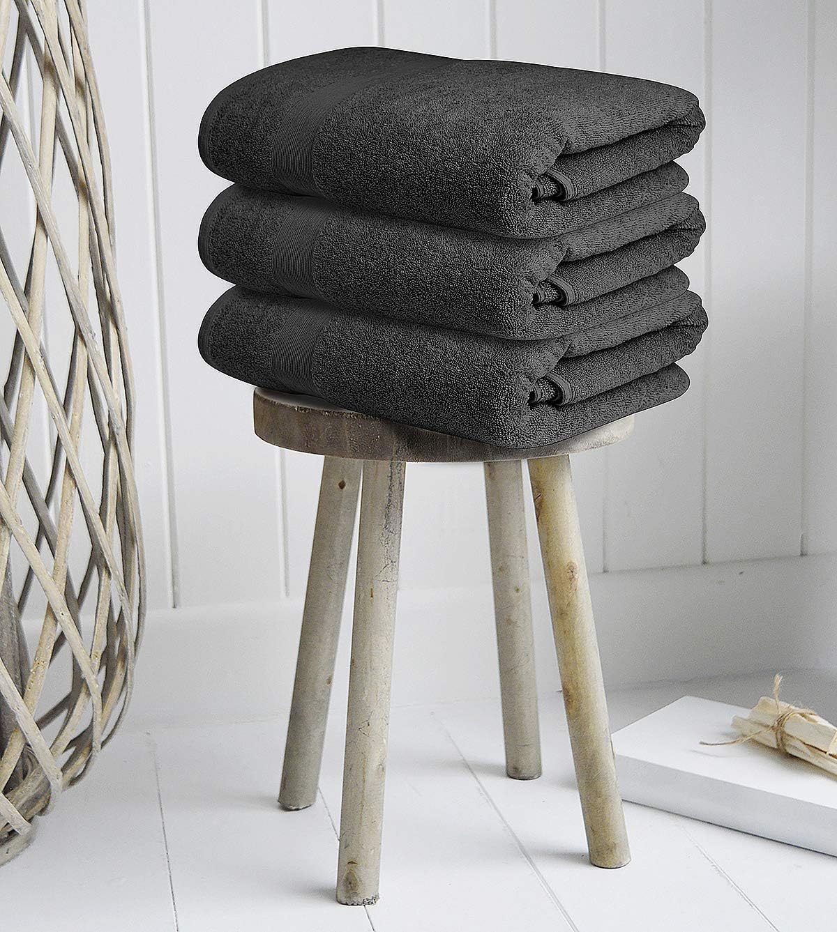Softolle Luxury Bath Towels Set of 4 27 x 54 Grey 1