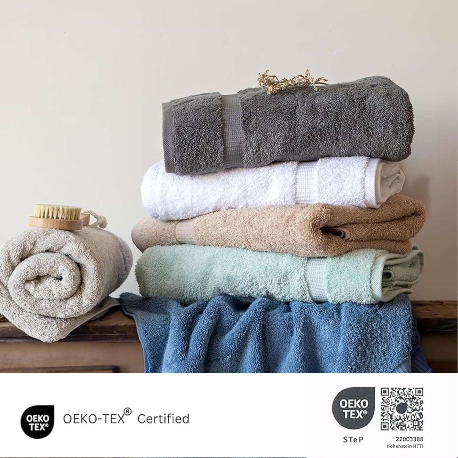 SALBAKOS Premium 4 Piece Bath Towel Set