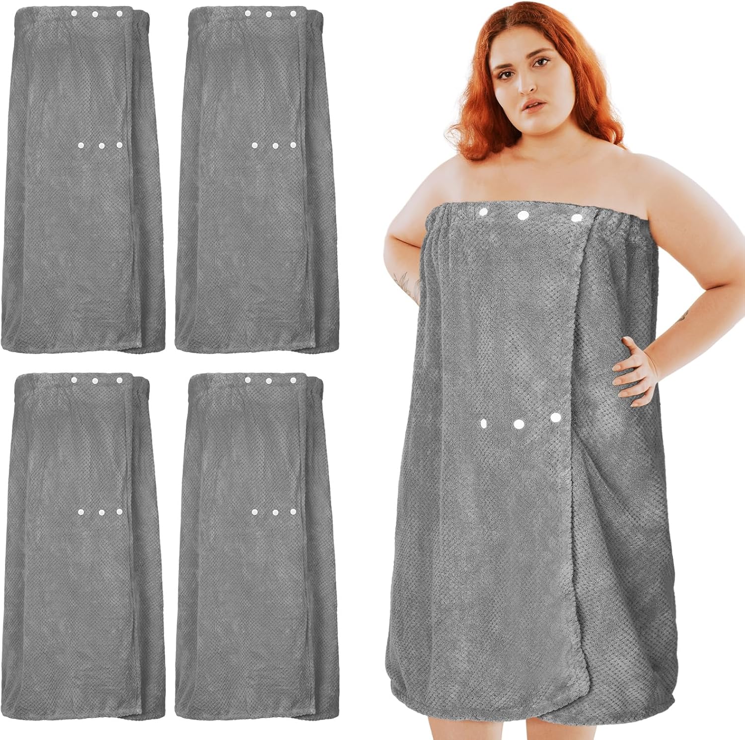 Tigeen 4 Pcs Spa Wrap Towel for Women