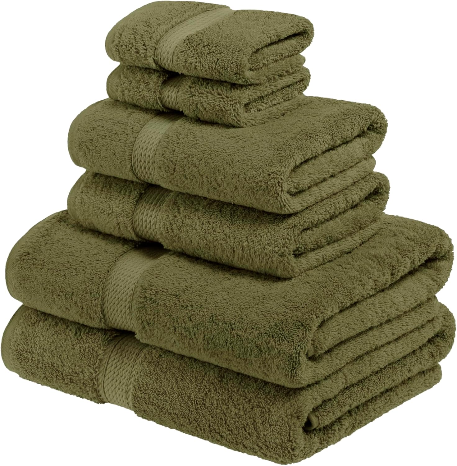 Superior Egyptian Cotton Pile 6-Piece Towel Set