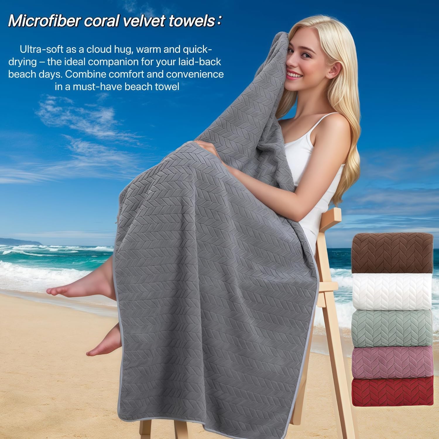 XJEXUEIZ Premium Microfiber Bath Towel