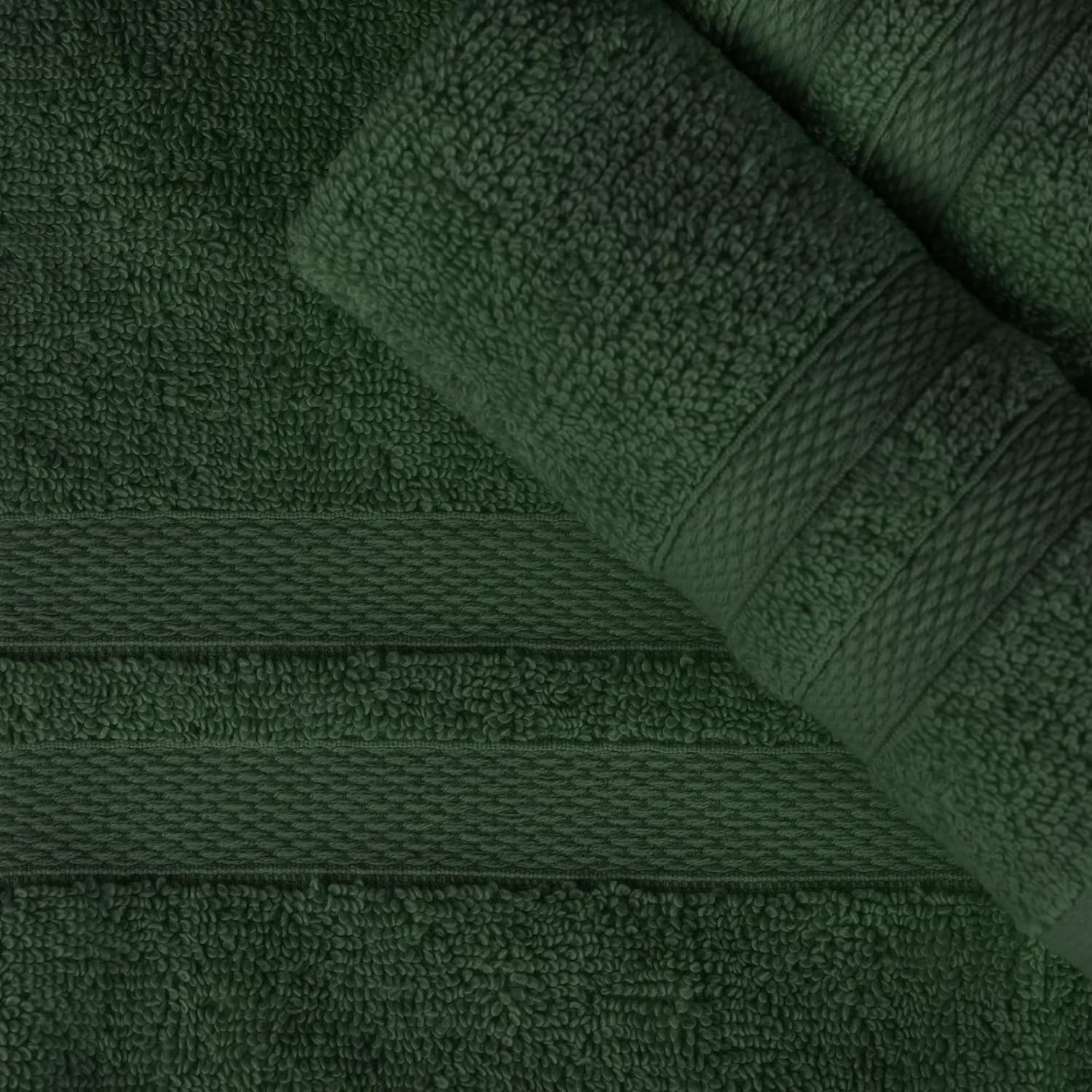 Superior Ultra-Soft 2-Piece Cotton Bath Sheet Set - Forest Green