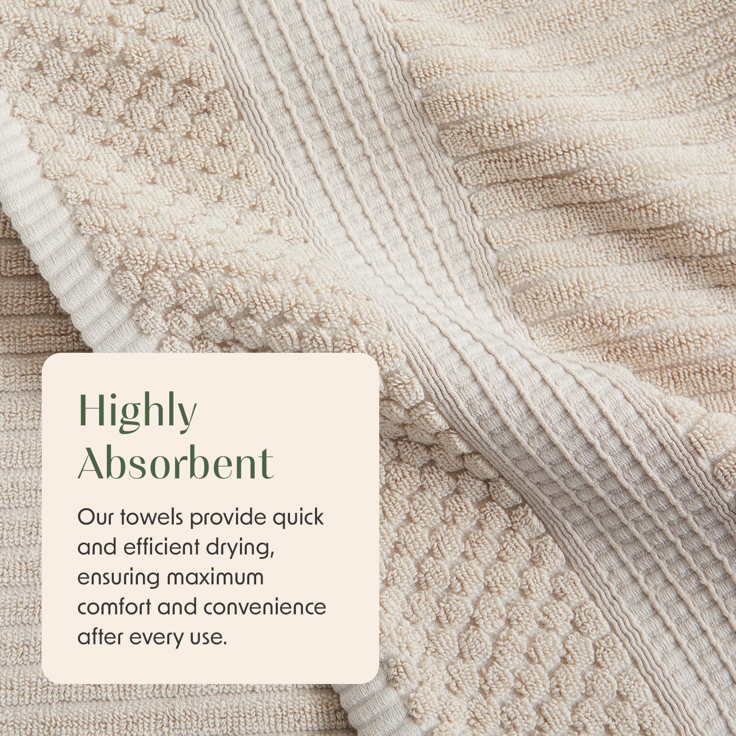 Springtree Home 100 Cotton 6-Piece Bath Towel Set