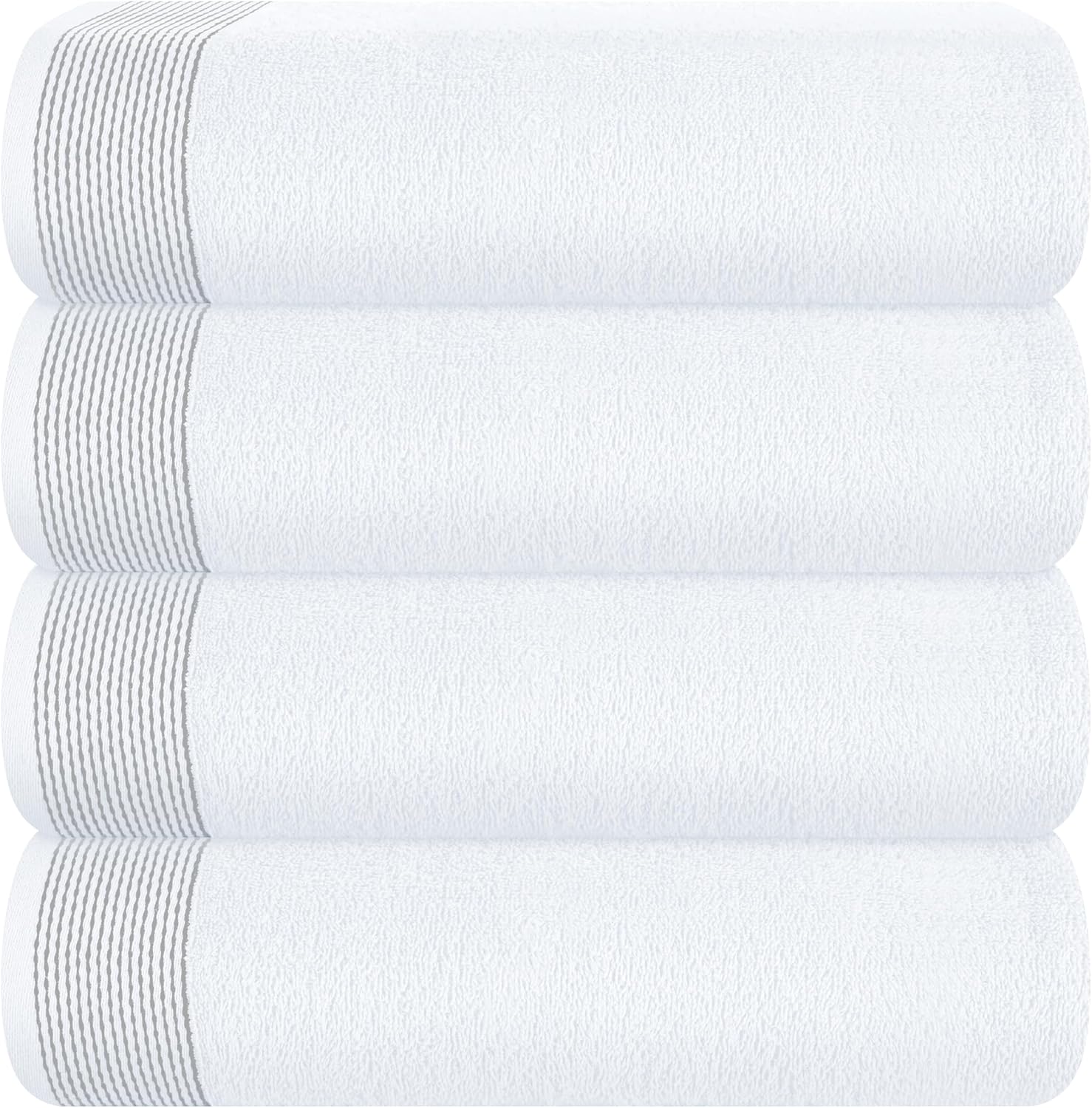 Belizzi Home 4 Pack Oversized Bath Towels 27x54 Inches