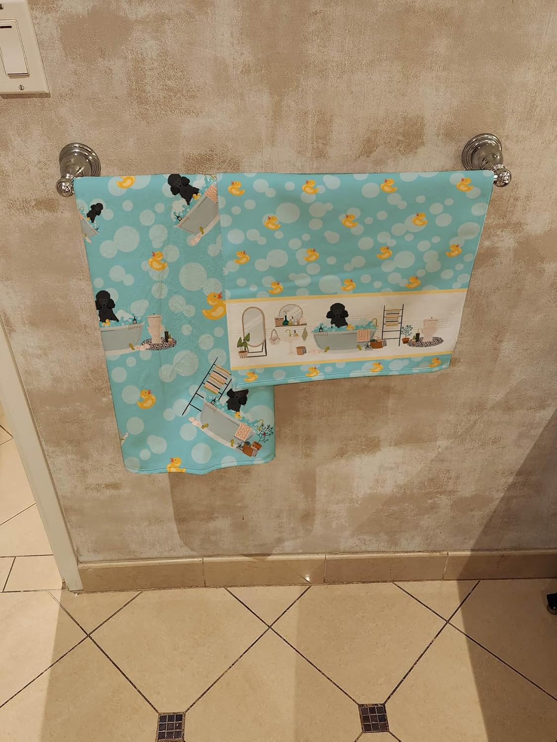 Carolines Treasures WDK5657BTLG Poodle Bath Towel Large