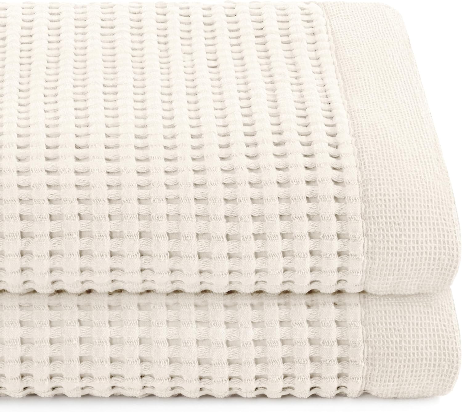 Gilden Tree Waffle Towels - Cream Set of 2