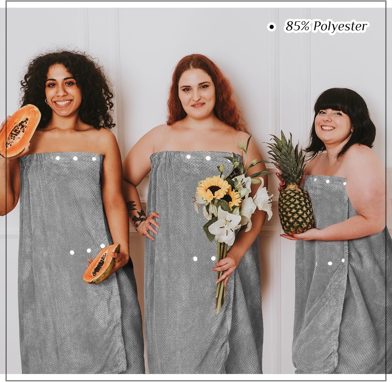 Tigeen 4 Pcs Spa Wrap Towel for Women