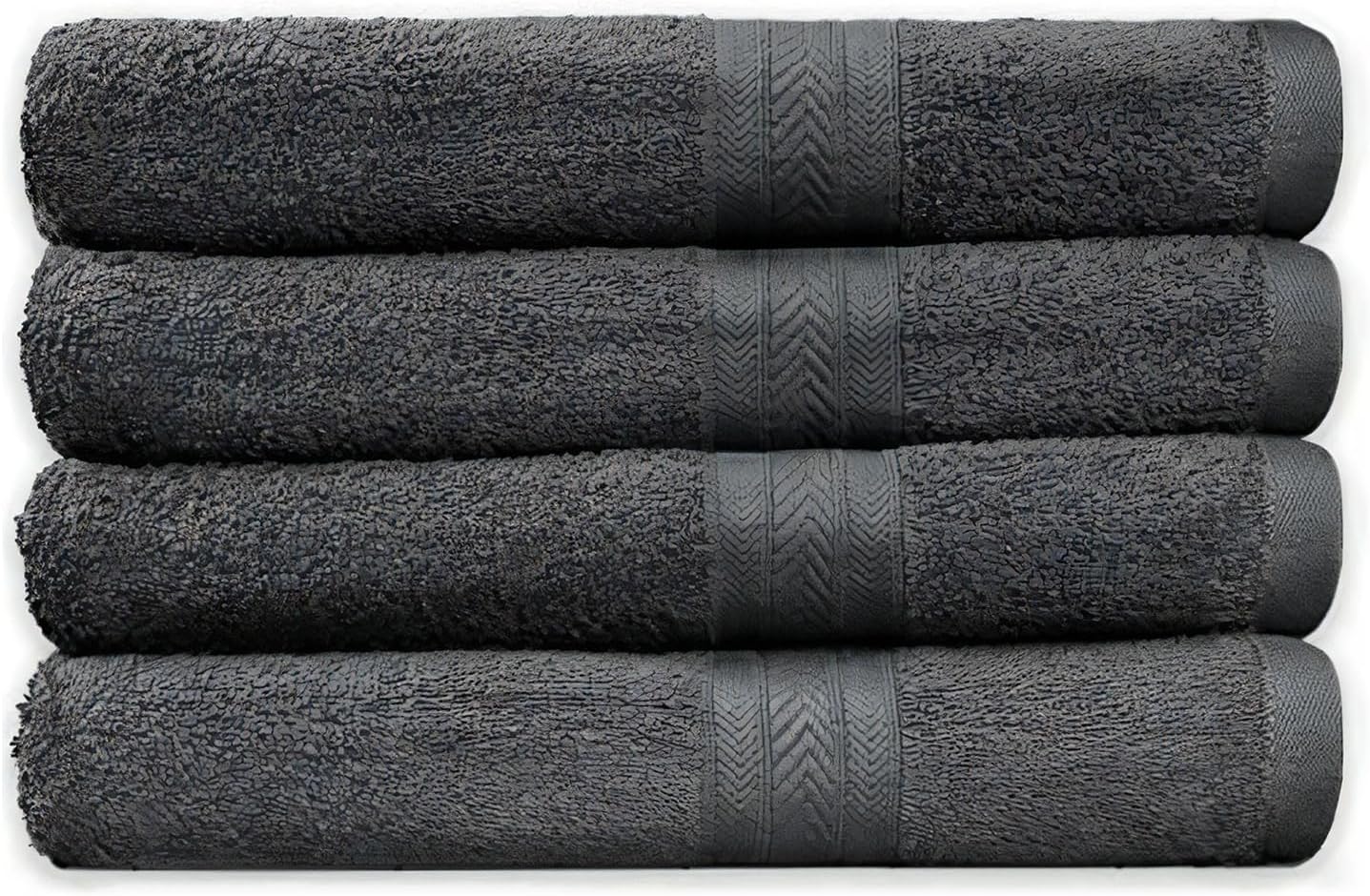 Luxury 100 Cotton Bath Towels Set of 4