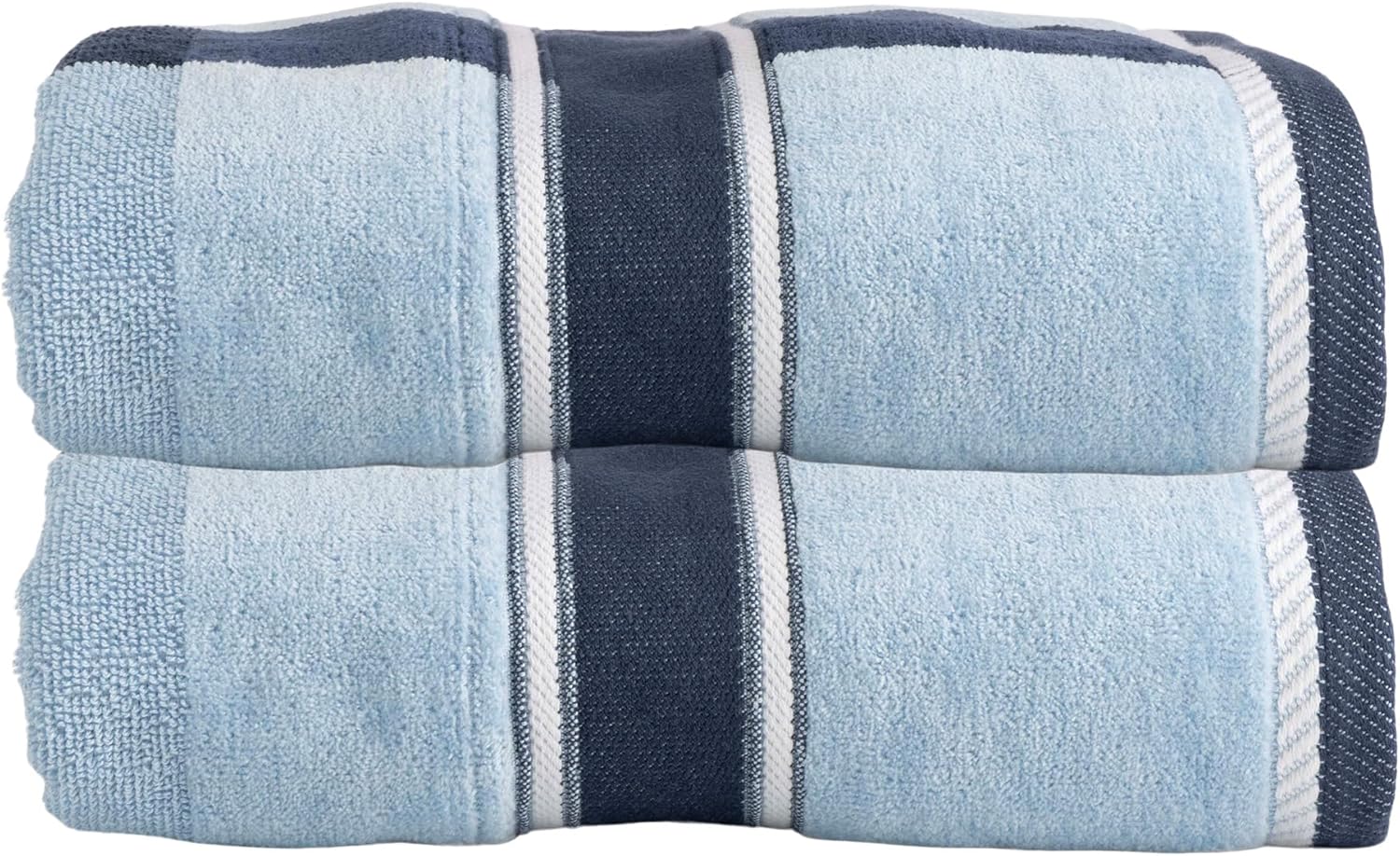Lavish Home 2-Piece Bath Towel Set - Navy