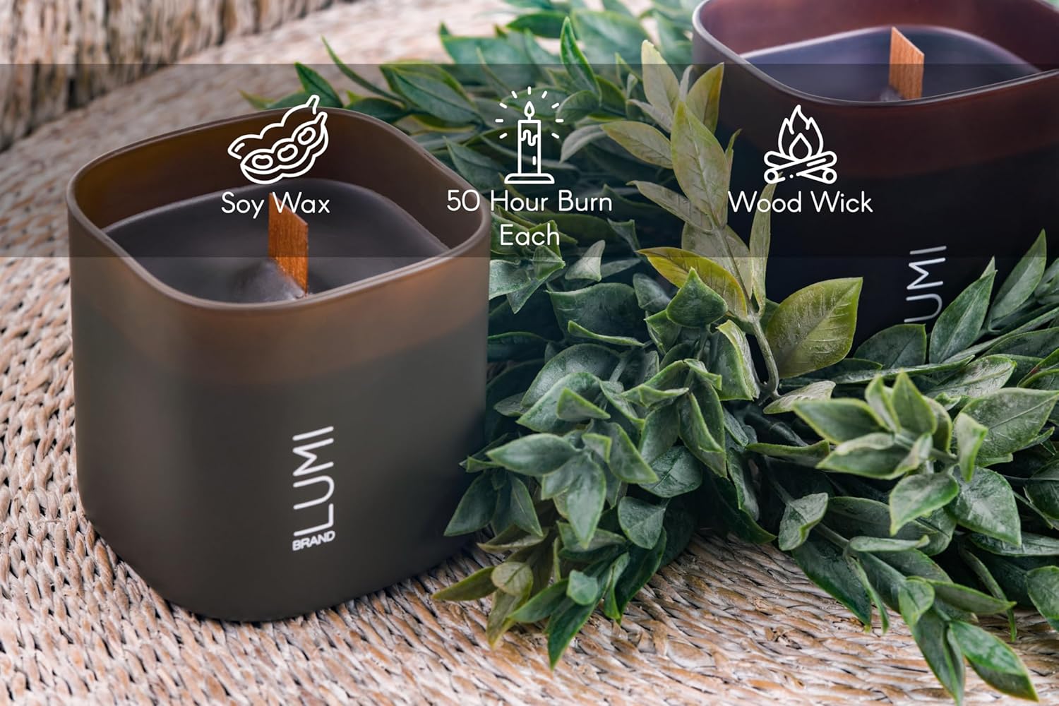 Set of 3 Scented Soy Candles Dusk to Dawn Collection
