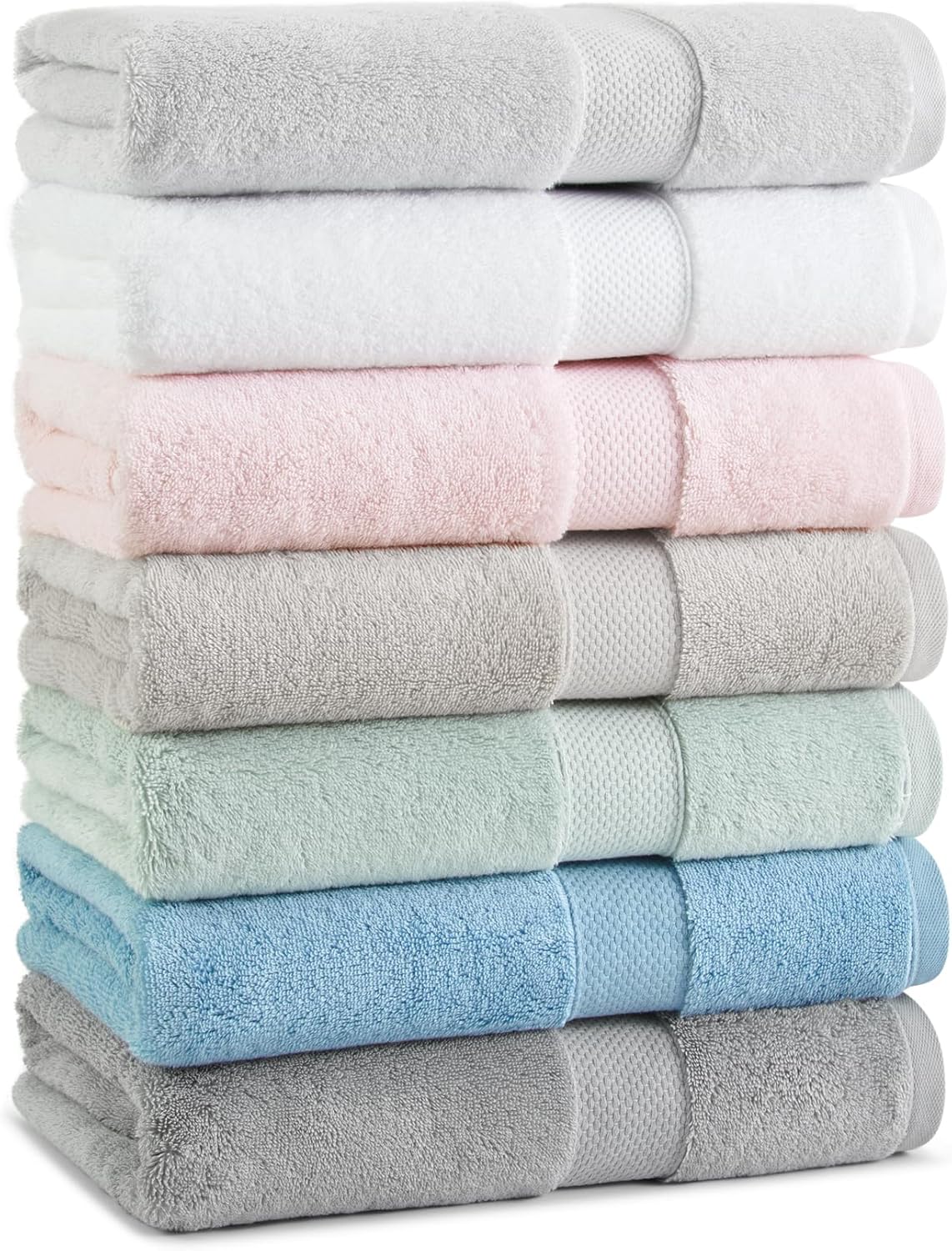 Aston Arden Egyptian Bath Towels - 2 Pack Light Grey
