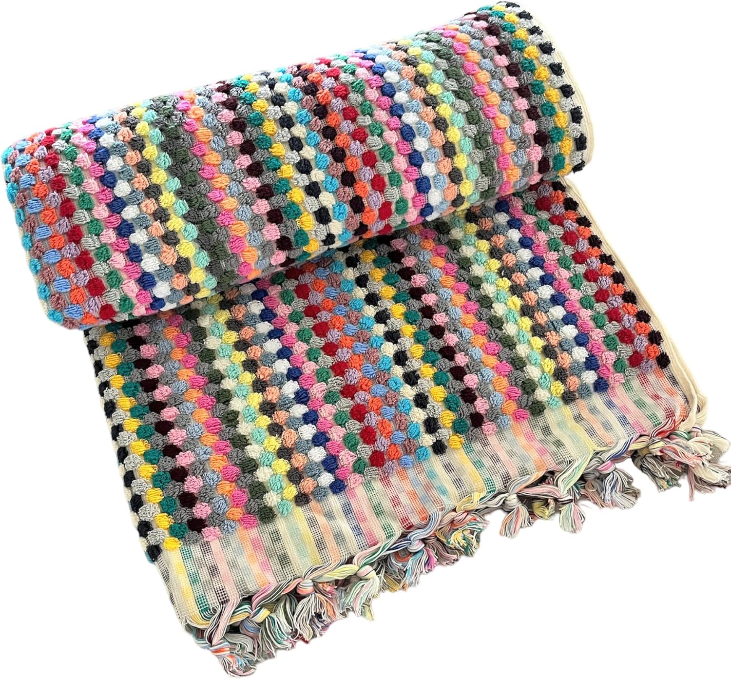 Rainbow Bath Towel Soft Cotton Turkish Towel