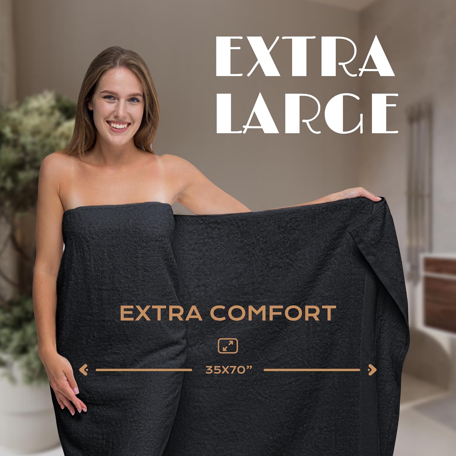 White Classic Luxury Soft Bath Sheets Set 2 Pack