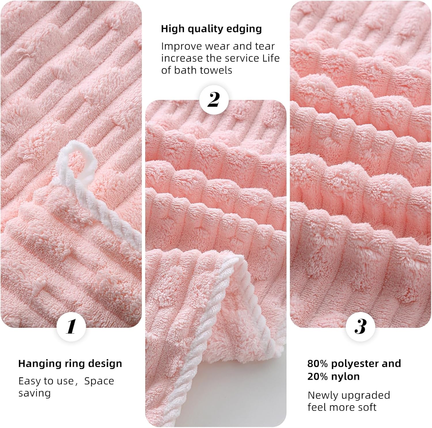 ANKING 40x80 Inch Bath Sheets Set of 6 Super Soft Quick Dry