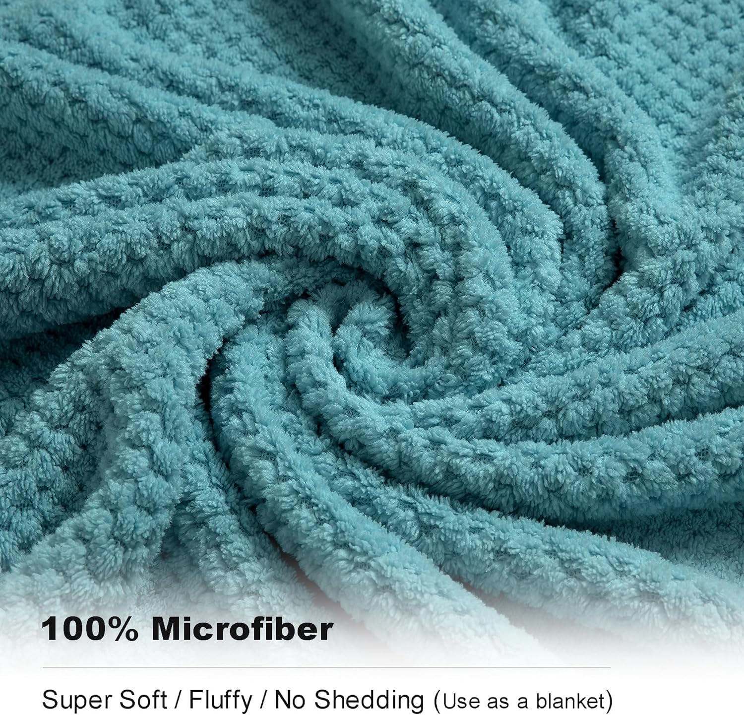 2-Pack Microfiber Bath Towels - Ultra Soft 3X Absorbency