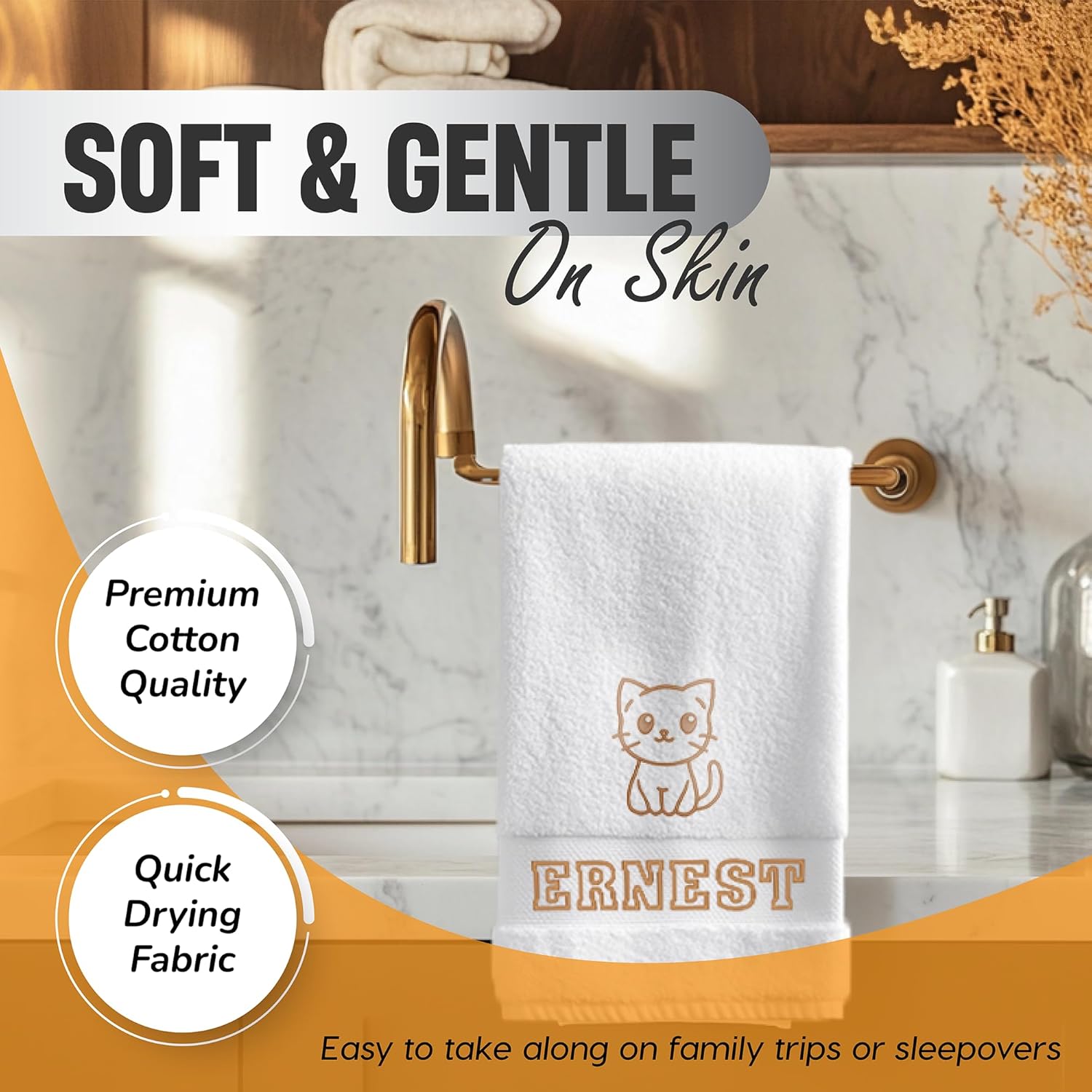 Shape28 Personalized Bath Towel with Animal Design - 54x27
