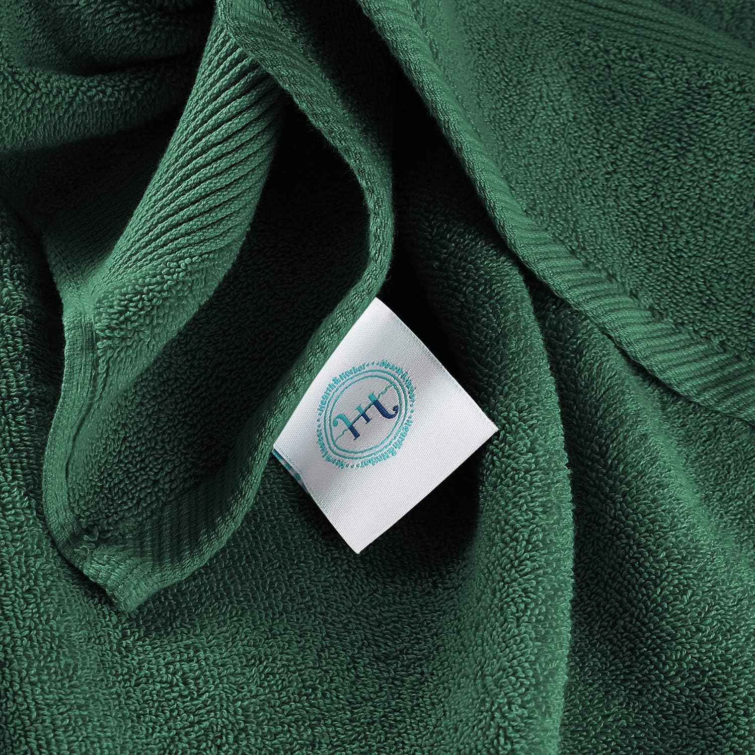 Hearth Harbor Hunter Green Bath Towel Set