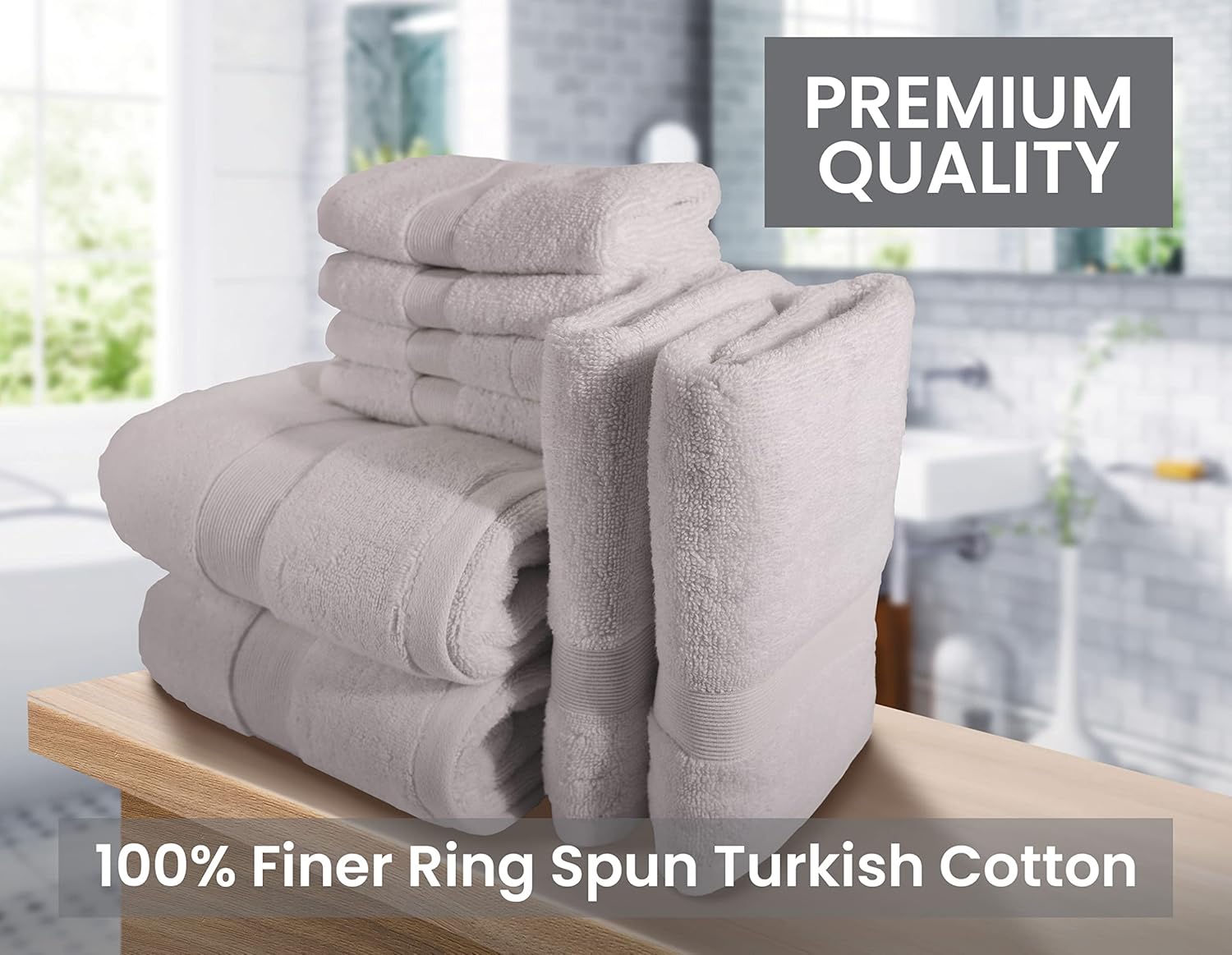 Bennett Shea 8-Piece Luxury Bath Towel Set 1