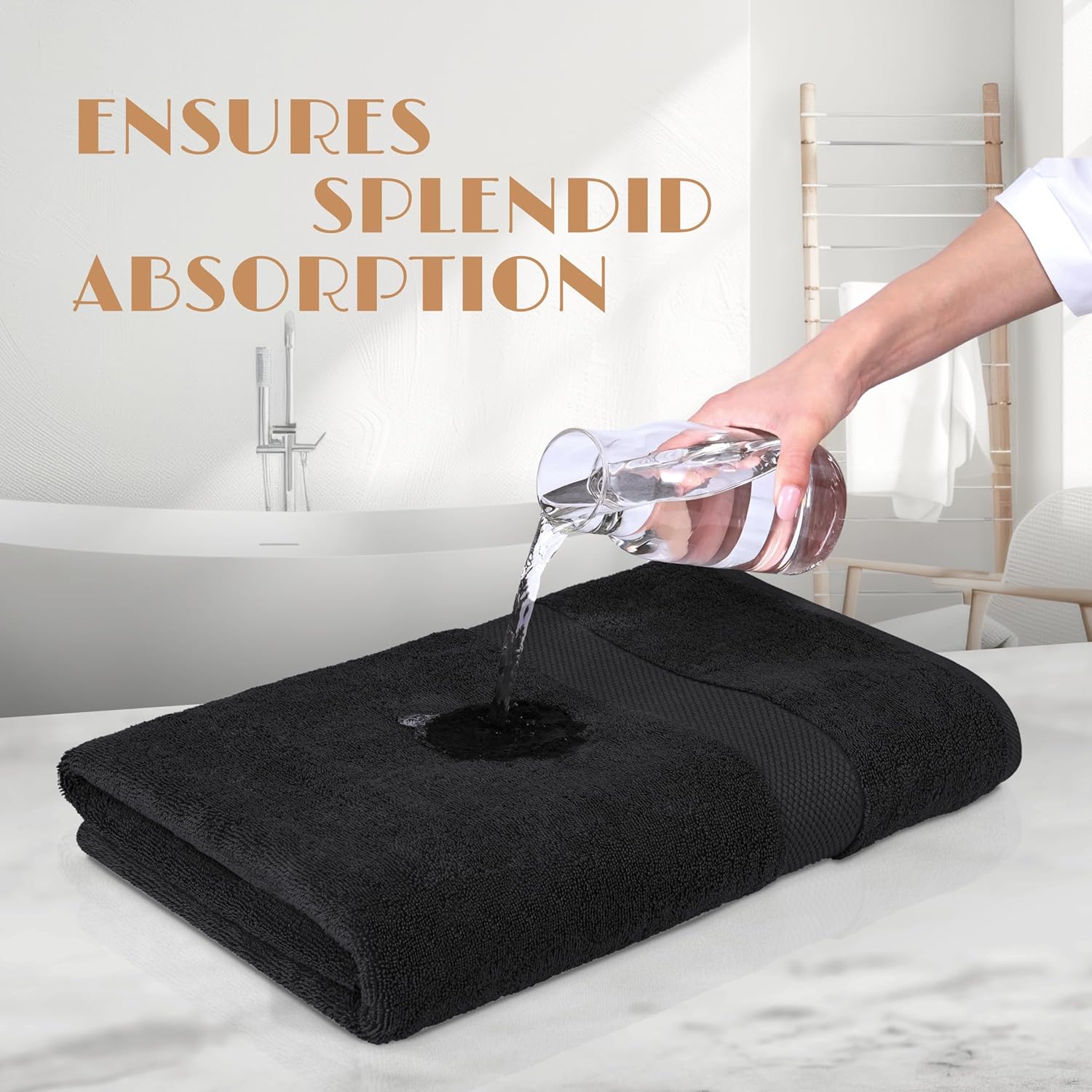 White Classic Luxury Soft Bath Sheets Set 2 Pack