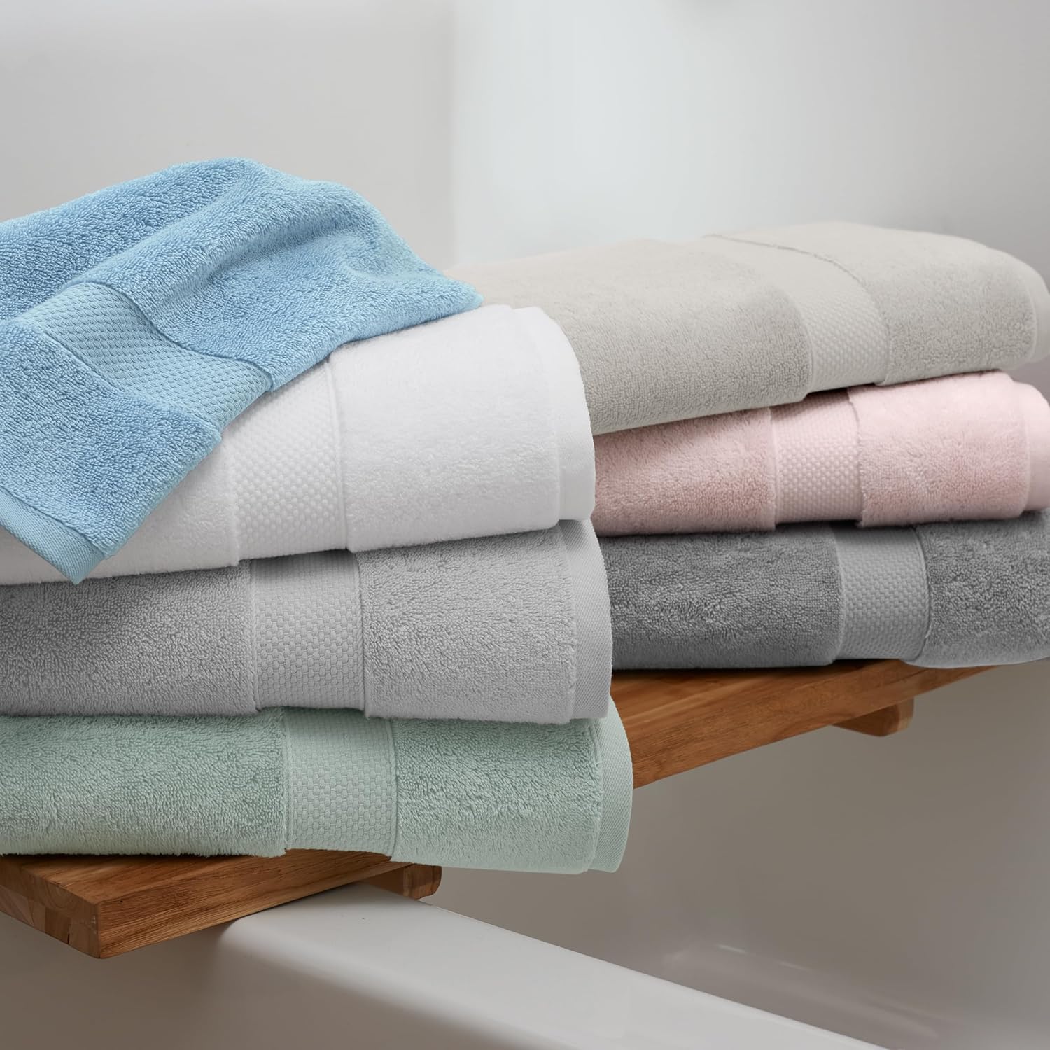 Aston Arden Egyptian Bath Towels - 2 Pack Light Grey
