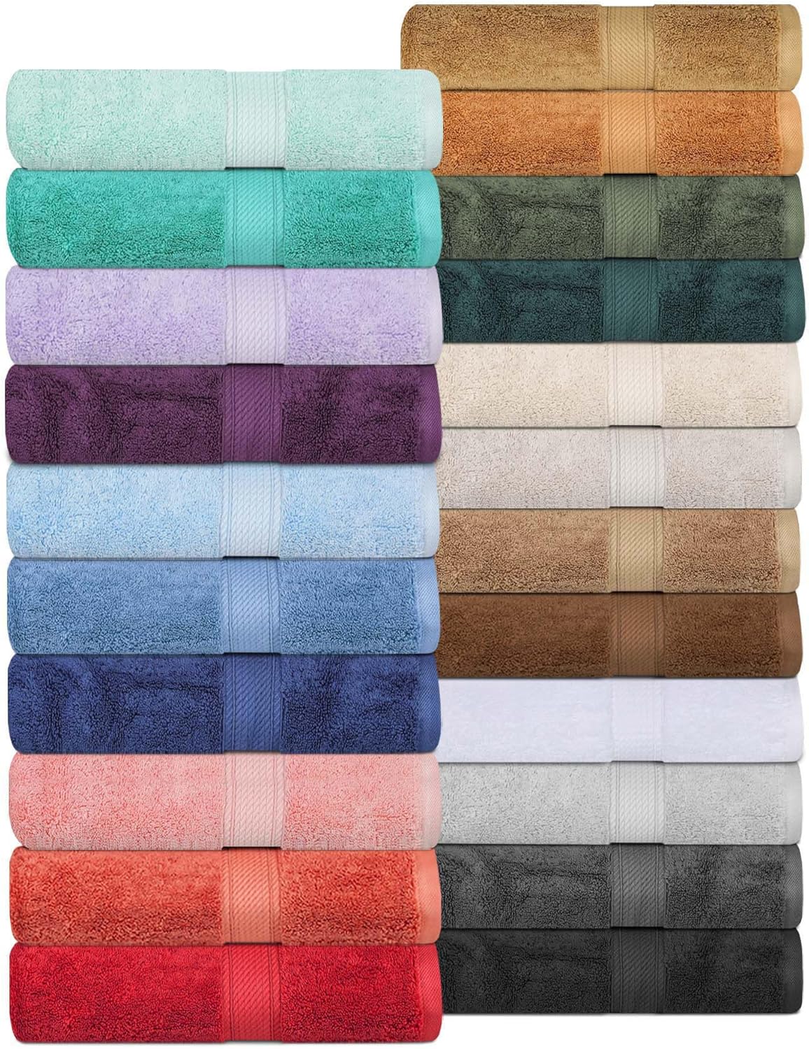 Superior Egyptian Cotton Pile 6-Piece Towel Set