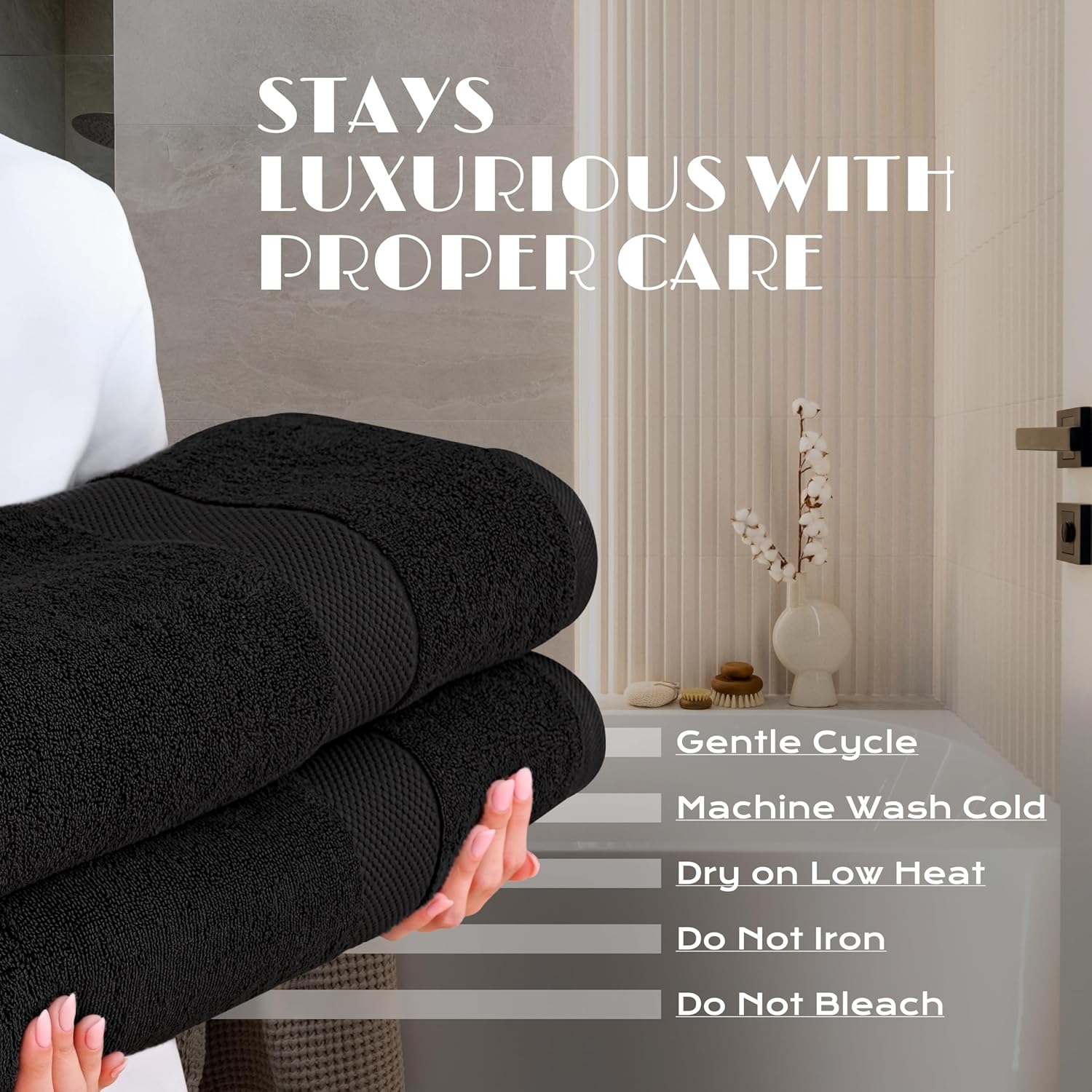 White Classic Luxury Soft Bath Sheets Set 2 Pack