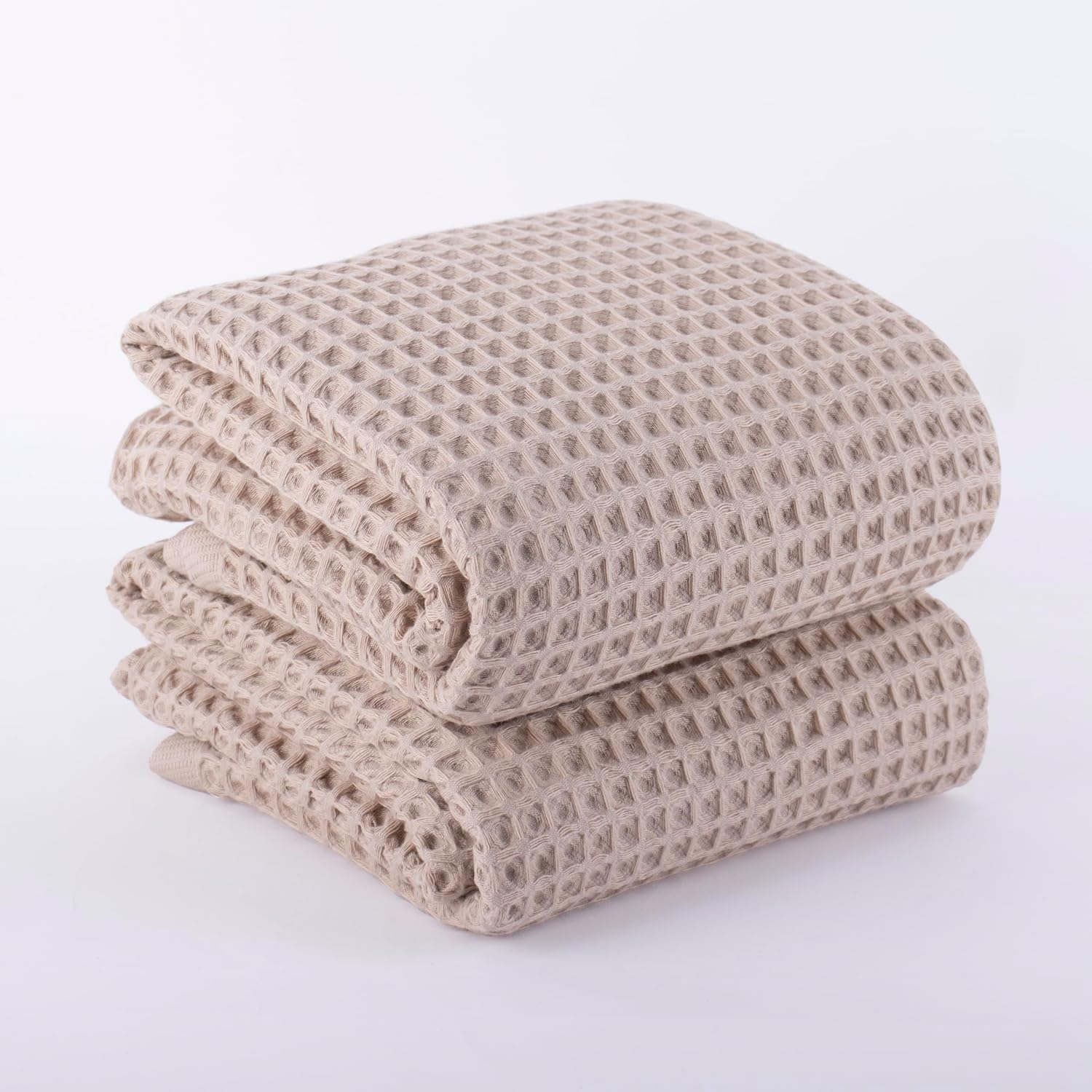 Pskl 100 Turkish Cotton Waffle Bath Towels - Pack of 2