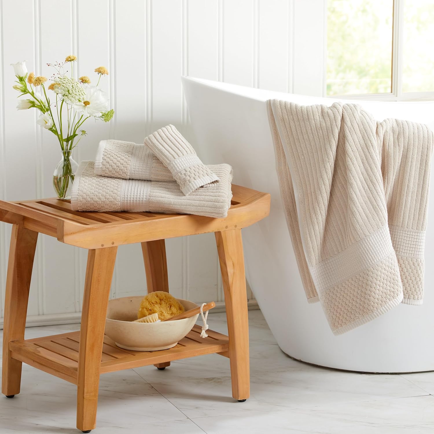 Springtree Home 100 Cotton 6-Piece Bath Towel Set