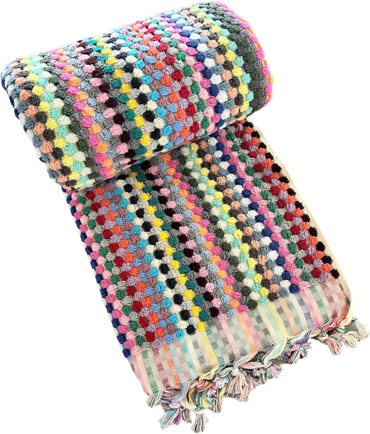 Rainbow Bath Towel Soft Cotton Turkish Towel