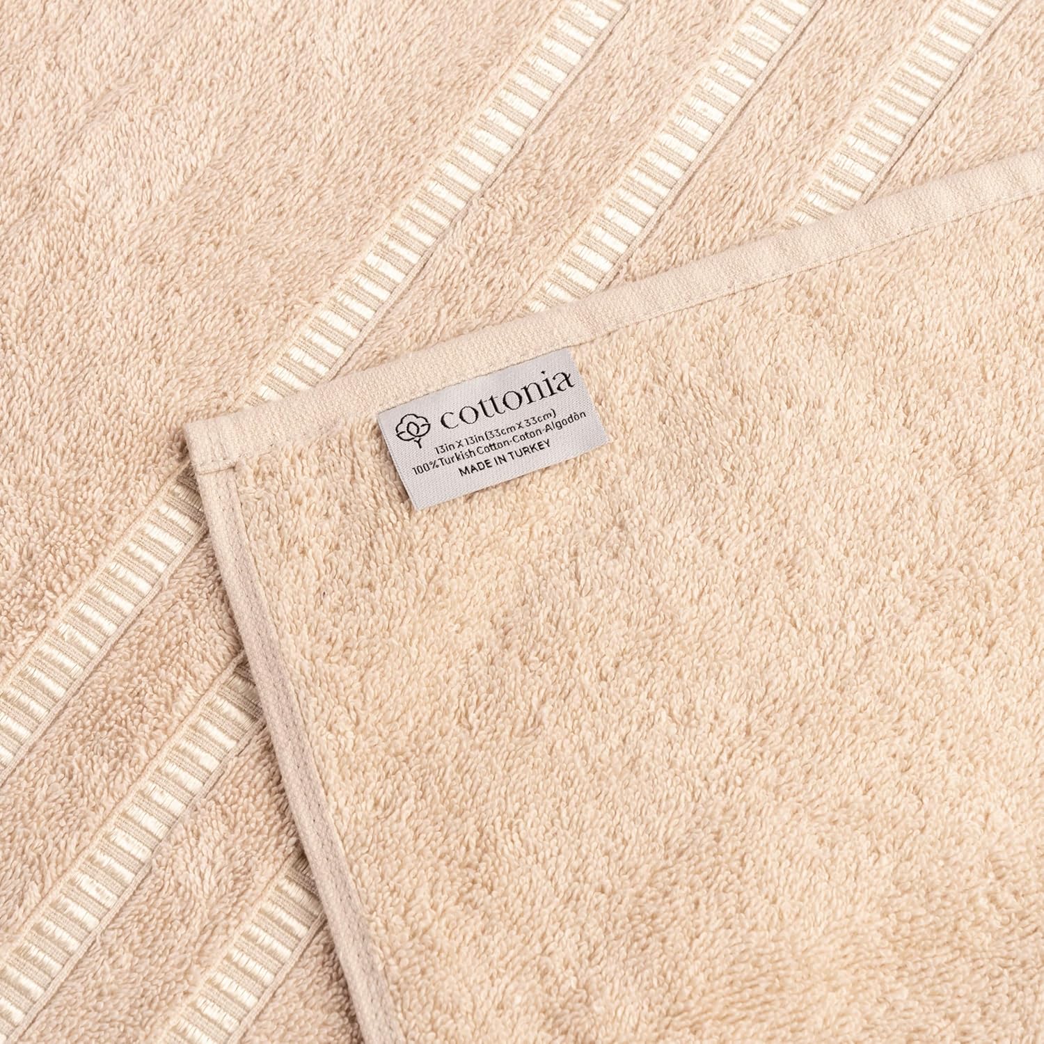 COTTONIA Premium Turkish Cotton Bath Towel Set of 4