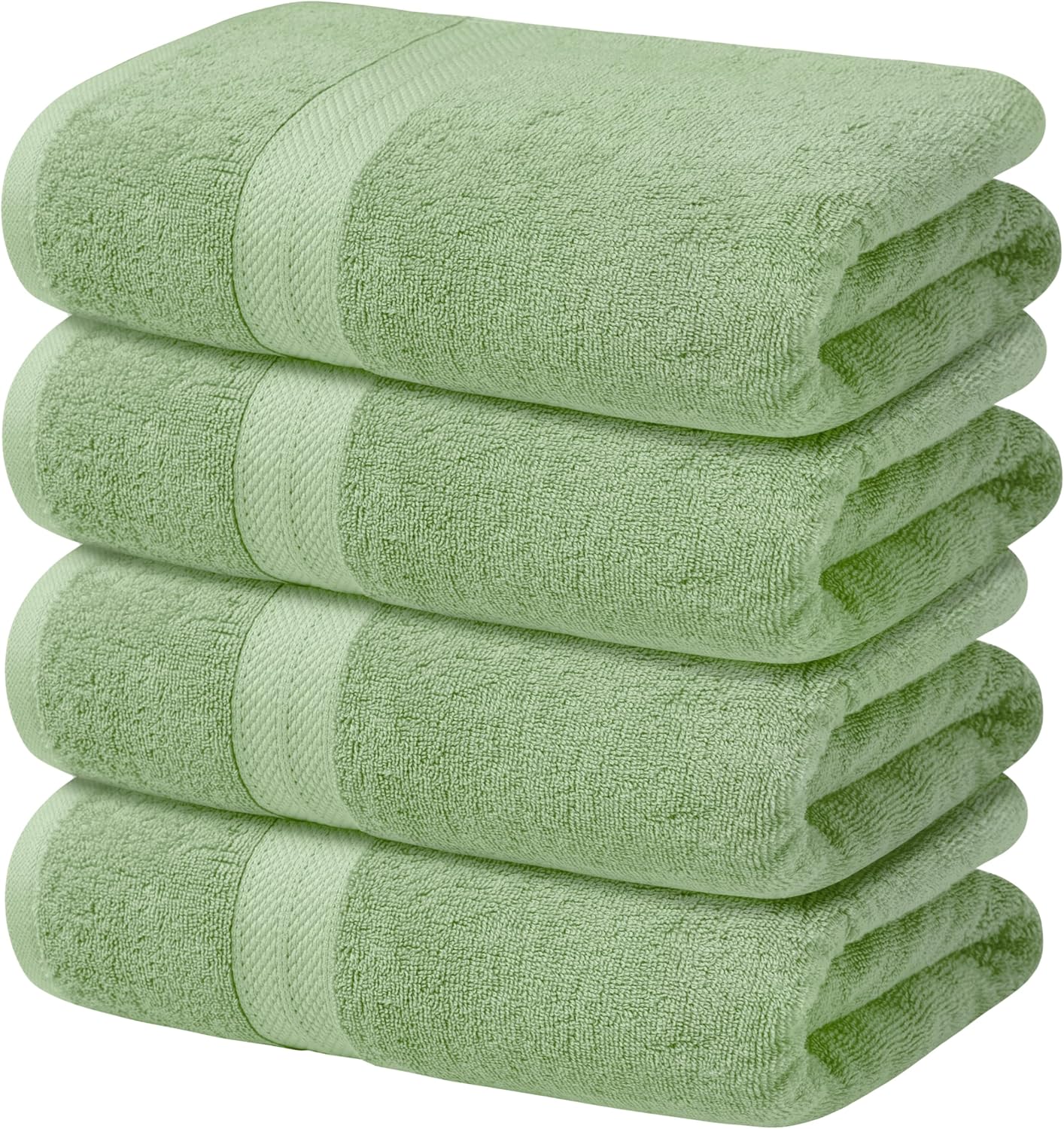 Avalon Towels Pack of 4 Bath Towels 27x54 Inches Sage Green