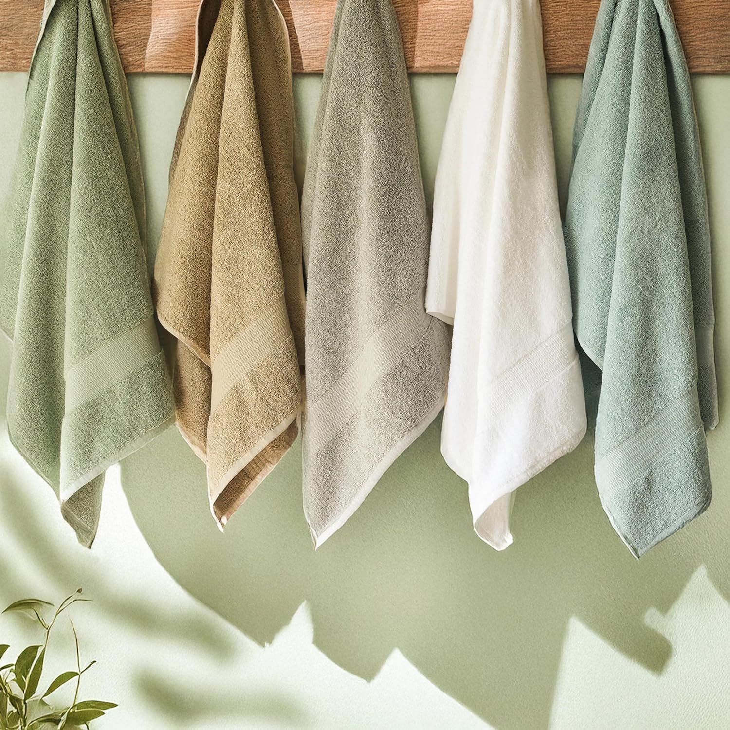 1888 Mills 4 Pack Premium Bath Towel Set Taupe
