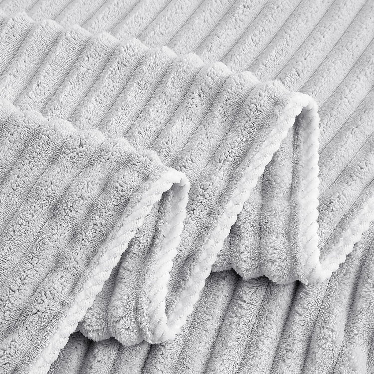 Robmic 40x80 Inch Bath Towel Set Grey 2PCS
