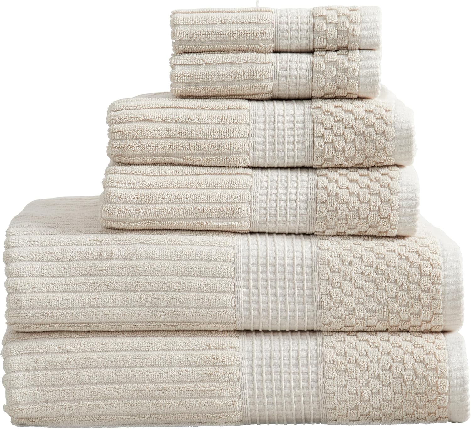 Springtree Home 100 Cotton 6-Piece Bath Towel Set