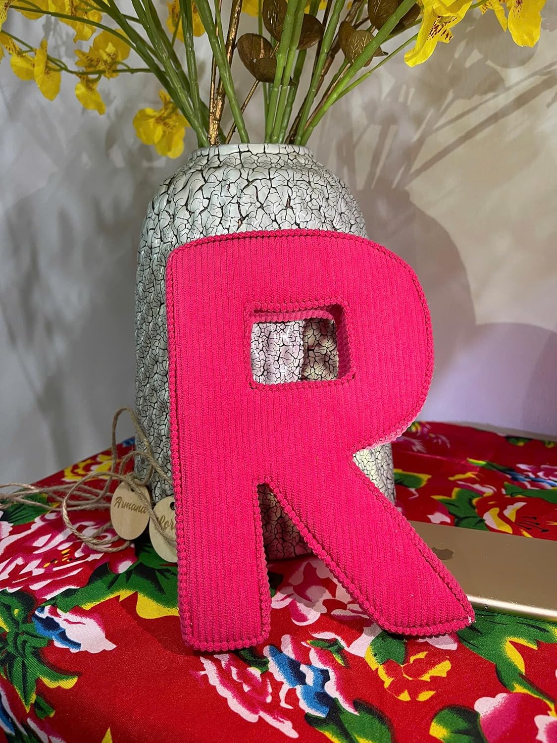 Handmade Corduroy Letters for Baby Toddler Decor