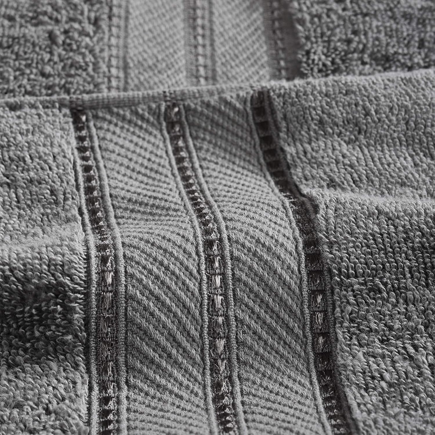 Modern Threads 4-Pack SpunLoft Bath Towels Charcoal 30x54