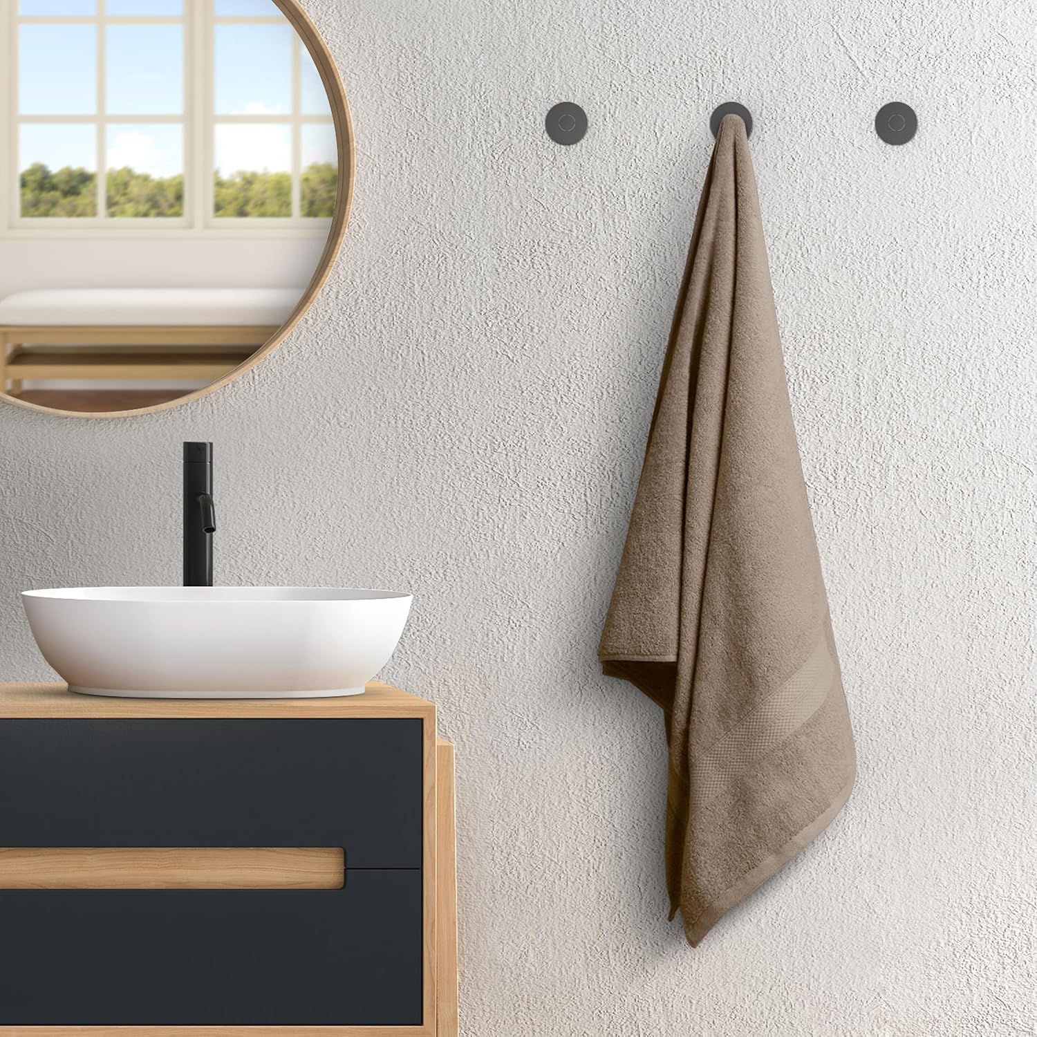 Avalon Towels 4 Pack 27x54 Bath Towels Beige