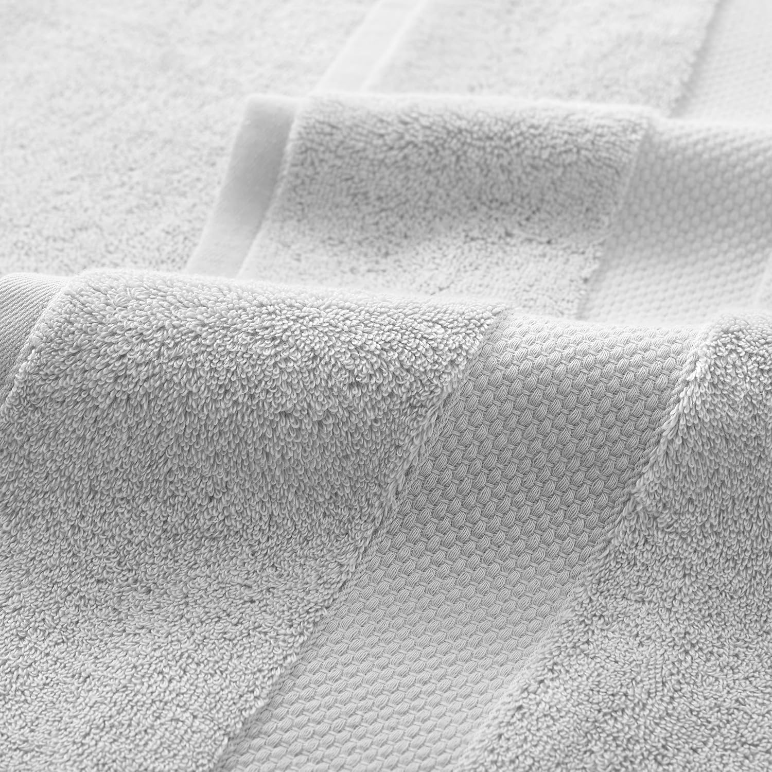 Aston Arden Egyptian Bath Towels - 2 Pack Light Grey